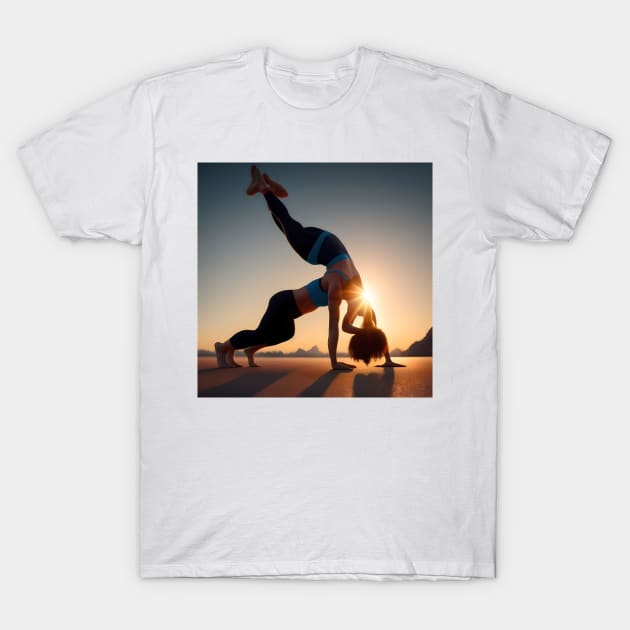 Yoga T-Shirt by YYMMDD-STORE